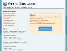 Tablet Screenshot of otter-browser.org